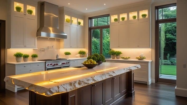 Design Ideas with Limestone Worktops