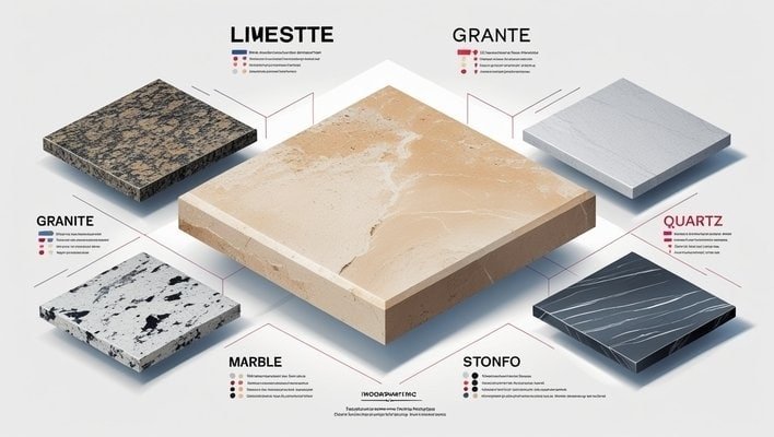 Limestone vs Other Worktop Materials
