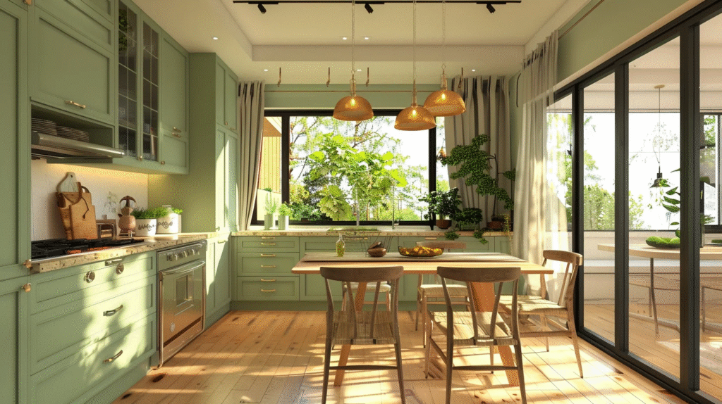 sage green kitchen